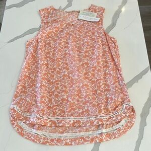 Soft Surroundings Coral Paisley Sleep Tank XS
NWT